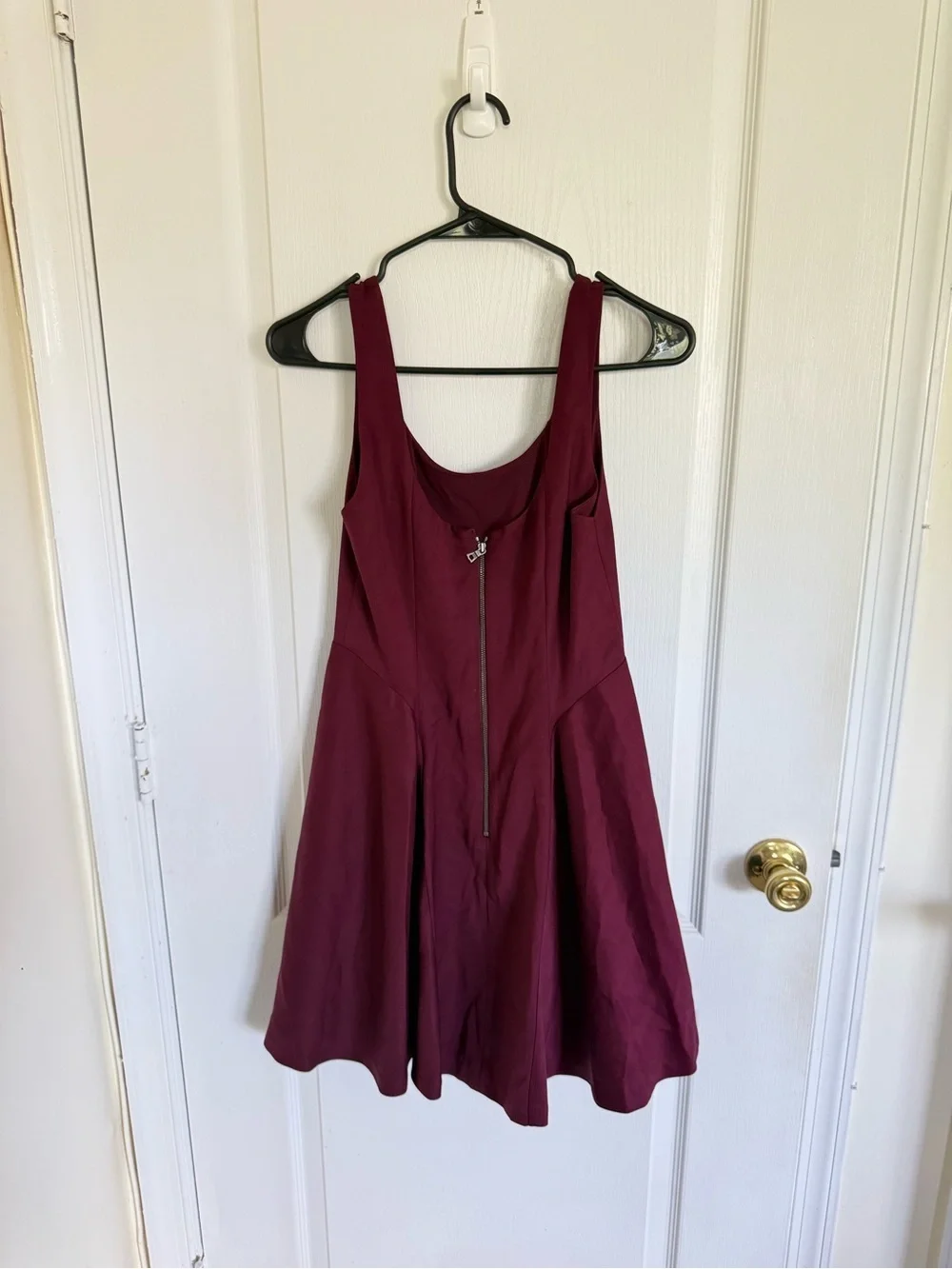 Alice + Olivia Burgundy Skater Mini Dress
